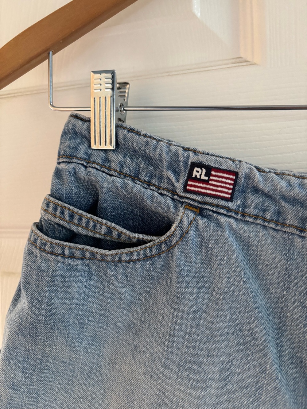 Polo by Ralph Lauren Light Blue Denim Shorts - Picture 2 of 9